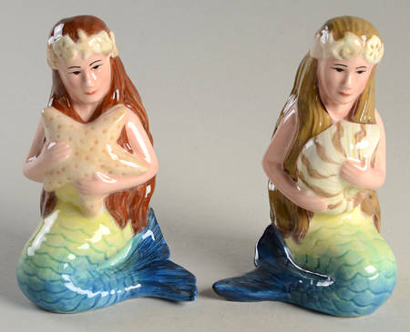 Sea Beauty Figural Salt & Pepper Set
