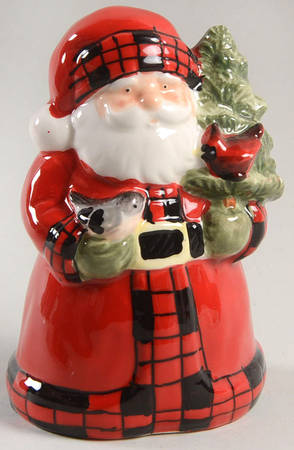 Winter's Plaid Figural Salt Shaker