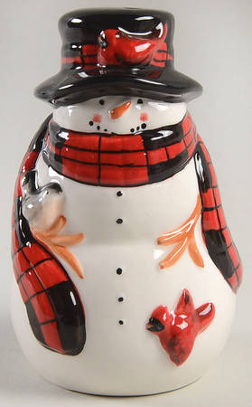 Winter's Plaid Figural Pepper Shaker
