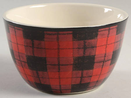Winter's Plaid Individual Ice Cream Dish