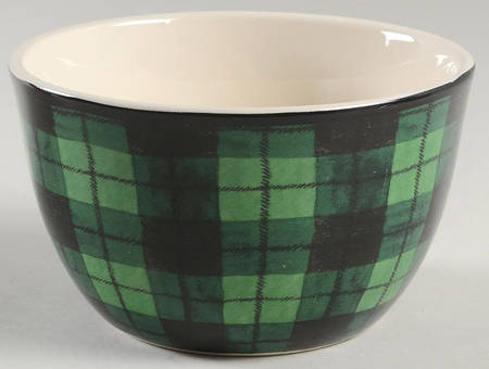 Winter's Plaid Individual Ice Cream Dish