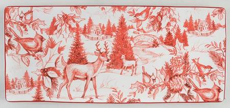 Winter Field Notes Rectangular Tray 11"