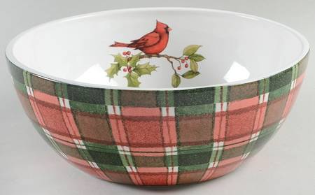 Winter Field Notes 10" Round Serving Bowl