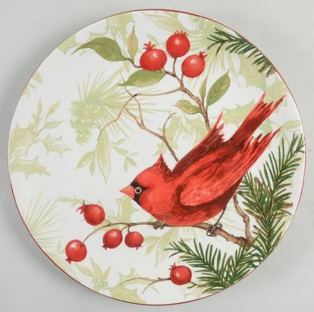 Winter Field Notes Salad/Dessert Plate