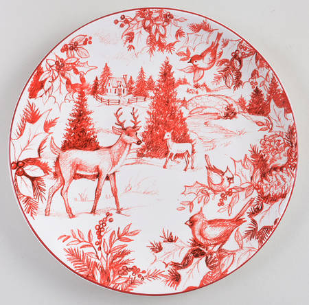 Winter Field Notes Salad/Dessert Plate