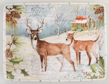 Winter Lodge 16" Rectangular Serving Platter