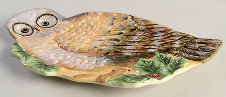 Winter Lodge Figural Open Candy Dish