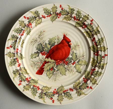 Plaid Tidings Salad/Dessert Plate