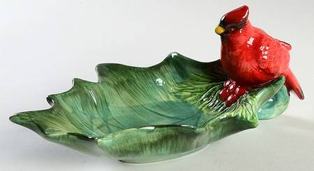Plaid Tidings Open Candy Dish