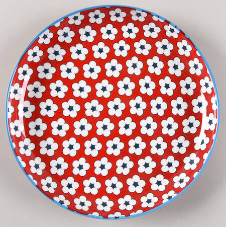 Cotton Bud Salad/Dessert Plate