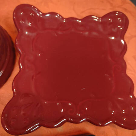 Berry Square Salad Plate
