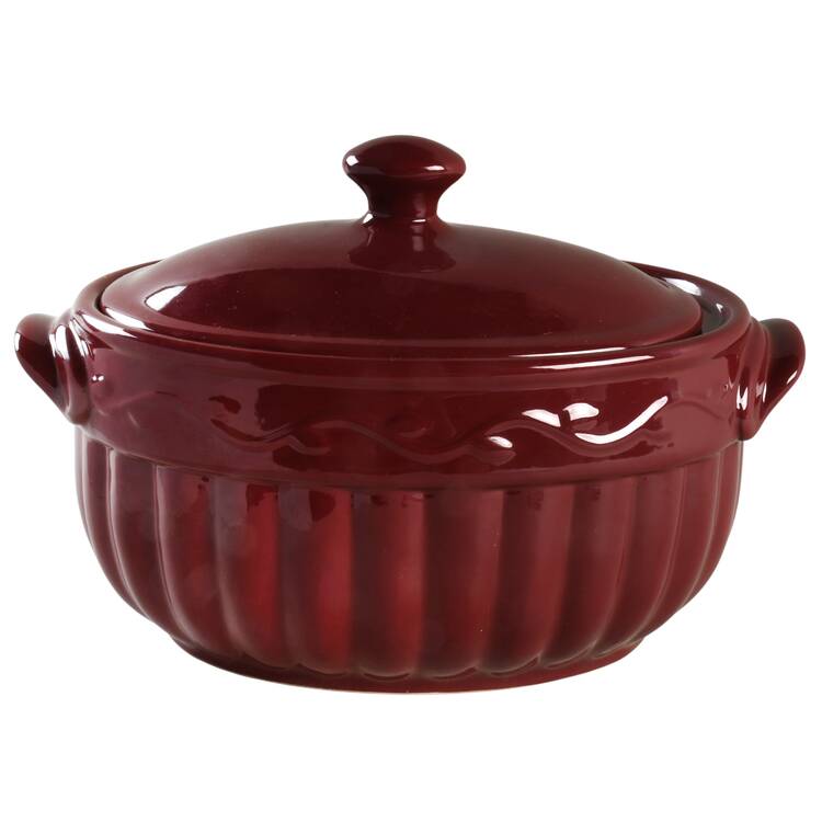 Berry 3 Quart Oval Covered Casserole