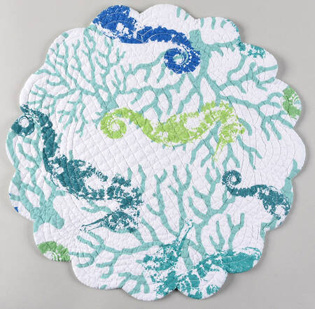 Table Linens & Accessories Round Cloth Placemat by C&F Enterprises