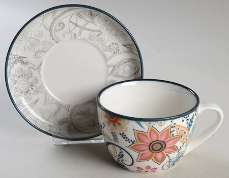 Eden Flat Cup & Saucer Set