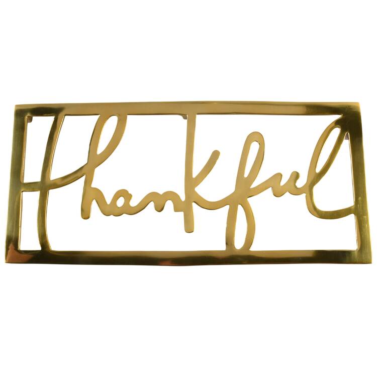 Thankful Metal Trivet