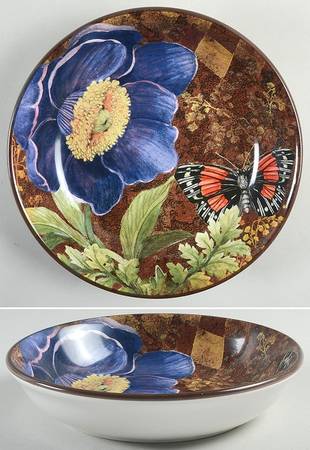 Poppy Garden 9" Individual Pasta Bowl