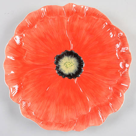 Poppy Garden Figural Service Plate (Charger)