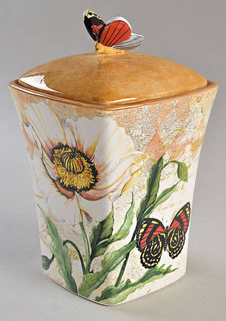 Poppy Garden Small Canister & Lid