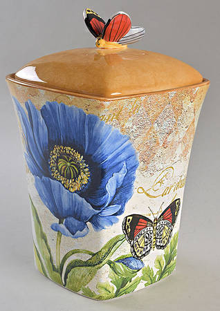 Poppy Garden Medium Canister & Lid