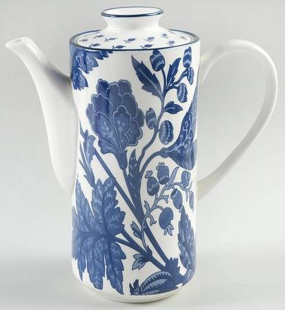 Blue Indigo Tea/Coffee Pot & Lid
