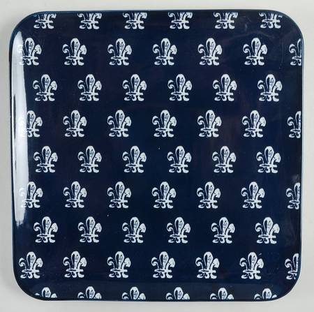 Blue Indigo 10" Square Serving Platter