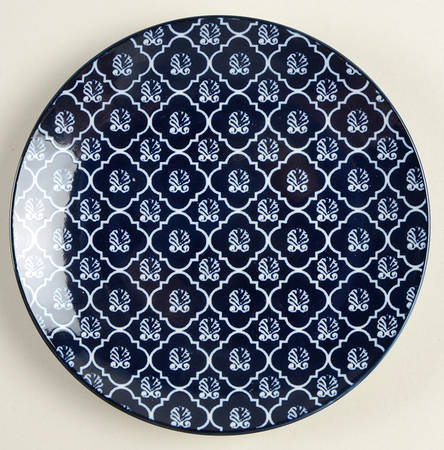 Blue Indigo Canape Plate