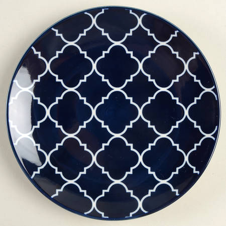 Blue Indigo Canape Plate
