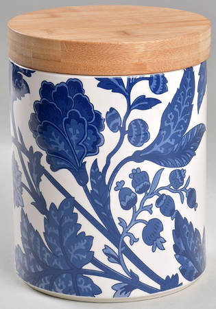 Blue Indigo Large Canister & Lid