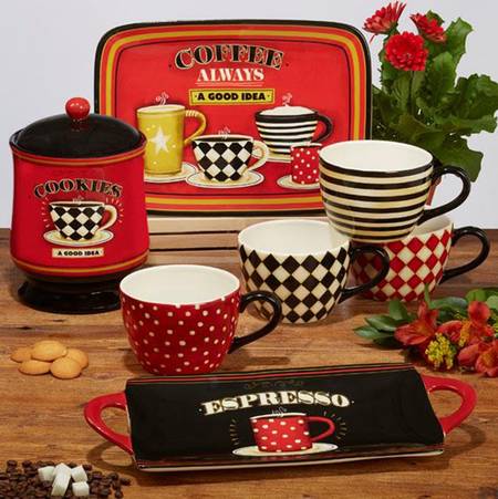 Coffee Always 14" Rectangular Serving Platter