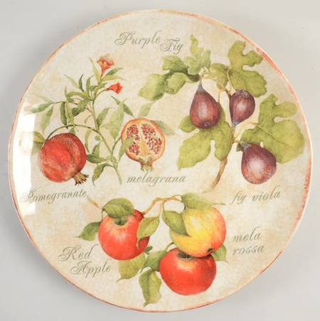 Tuscan Fruit 13" Chop Plate (Round Platter)