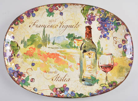 Vino 17" Oval Serving Platter