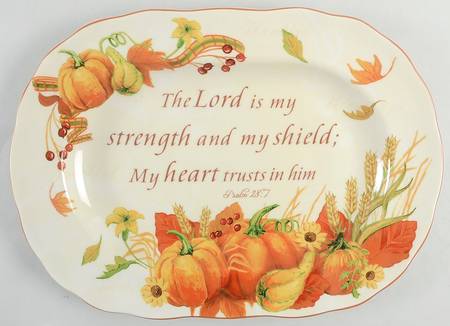 Golden Harvest 14" Oval Serving Platter