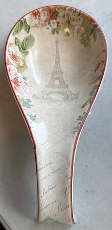 Paris Holiday Spoon Rest/Holder (Holds 1 Spoon)