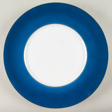 Service Plate Blue (Gold Trim) by Jean Louis Coquet