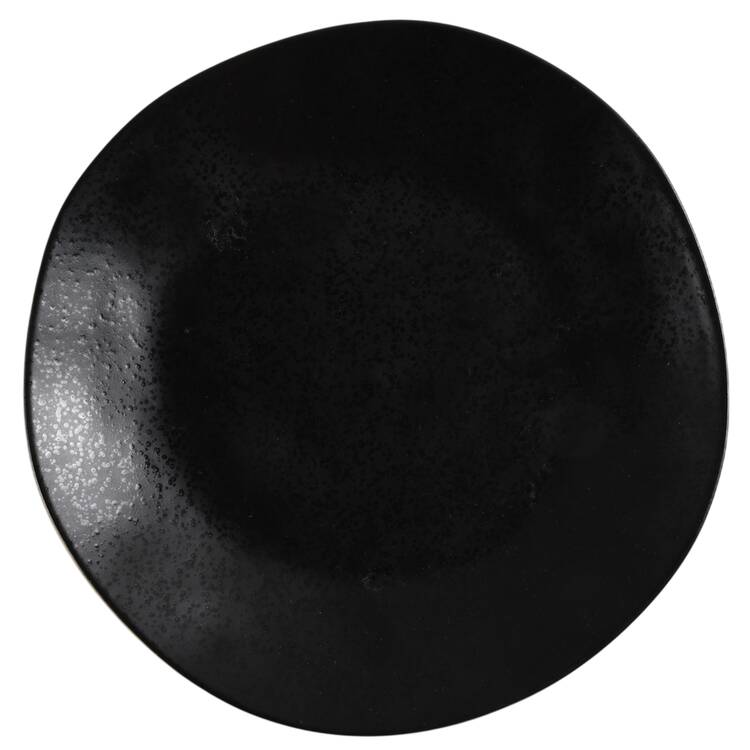 Marin Matte Black Salad Plate by Crate & Barrel