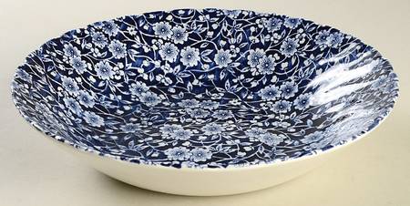 Calico Blue (Chelsea Shape) 9" Individual Pasta Bowl by Churchill