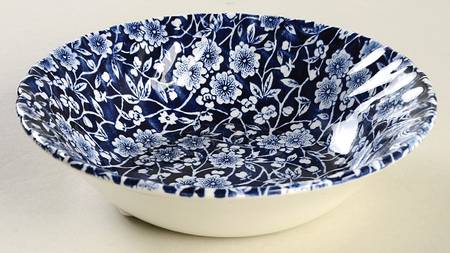Calico Blue (Chelsea Shape) Coupe Cereal Bowl