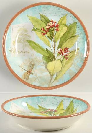 Herb Blossoms 8" Soup/Pasta Bowl