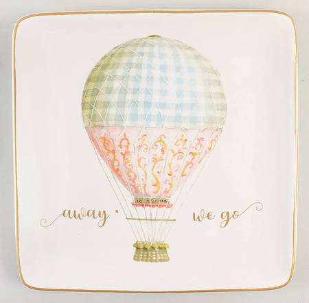 Beautiful Romance Square Salad/Dessert Plate