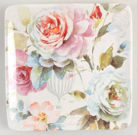 Beautiful Romance Square Salad/Dessert Plate