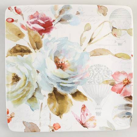 Beautiful Romance Square Dinner Plate