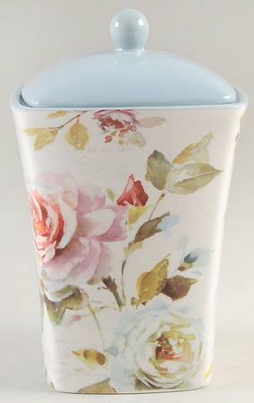Beautiful Romance Small Canister & Lid