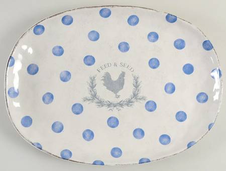 Urban Farmhouse 17" Oval Serving Platter