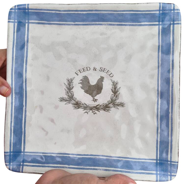 Urban Farmhouse Square Dinner Plate