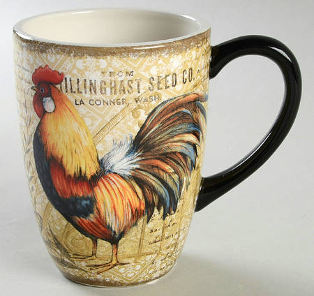 Gilded Rooster Mug