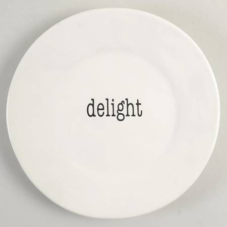 Just Words Salad/Dessert Plate