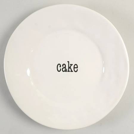 Just Words Salad/Dessert Plate