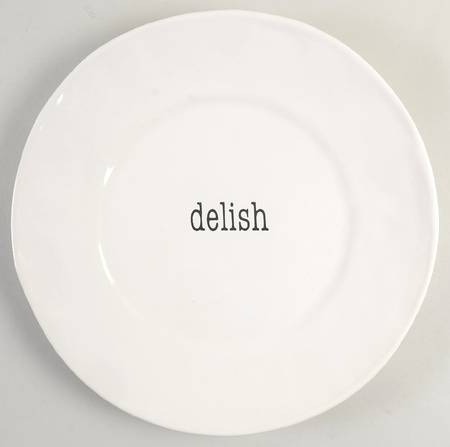 Just Words Dinner Plate
