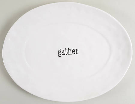 Just Words 16" Oval Serving Platter