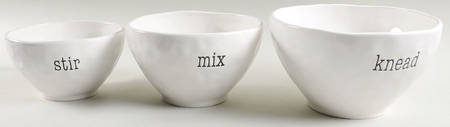 Just Words (3 Piece) Mixing Bowl Set